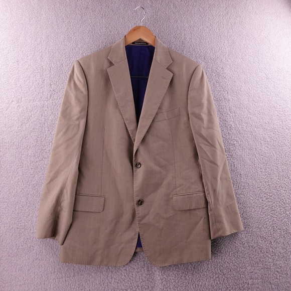 J Hilburn Mens Tailored Fit Blazer Jacket 100% Wool Made in Portugal Size 41